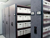 powered shelving file box storage