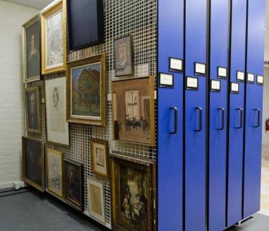 Gallery Painting & Artwork Hanging Framed Mobile Storage Racking System -  SIMPLY