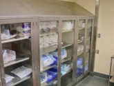 Sloped Top Healthcare Storage Casework for Hospitals