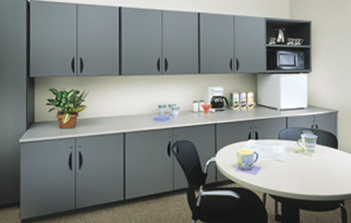 Modular Millwork Cabinets Laminate And Powder Coat Workstations