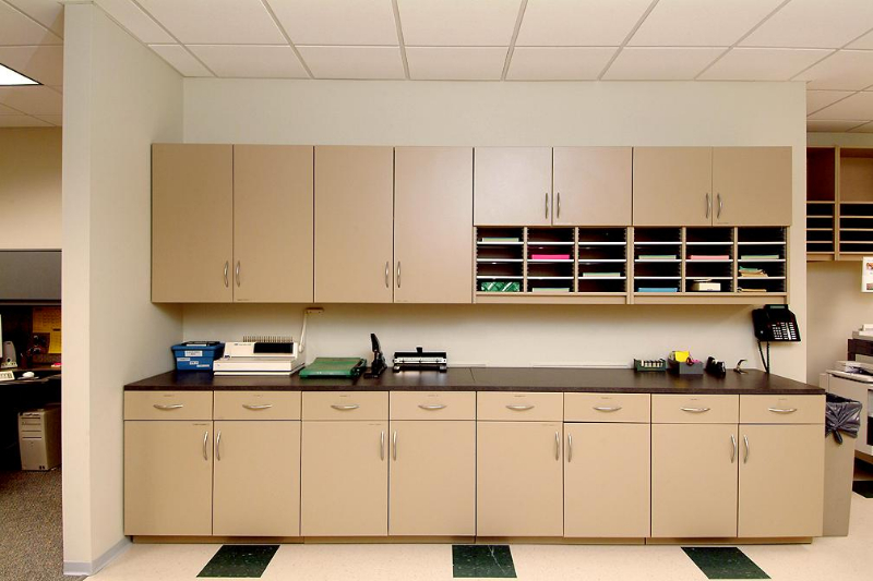 Modular Millwork Cabinets Laminate And Powder Coat Workstations