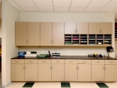 Modular Millwork Cabinets for Copy Print Fax Areas of Office Mail Room
