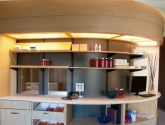 Curved Modular Millwork Cabinets for Healthcare Storage