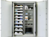 Multimedia Cabinets Storage with Shelves and Doors