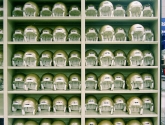 Football Helmet Shelving for Athletic Department Storage