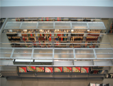Static Cantilever Library Shelving with Acrylic Top and End Panels
