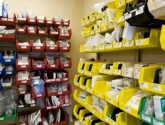Plastic Bin Storage System Medical Supply Storage