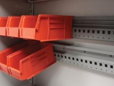 Plastic Bin Storage System Rails