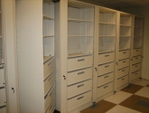 Rotary Cabinet with Drawer and Shelf Storage