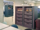 Rotary Storage Cabinet with Drawers