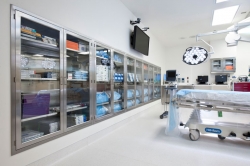 Operating Room with clean Stainless Steel Casework